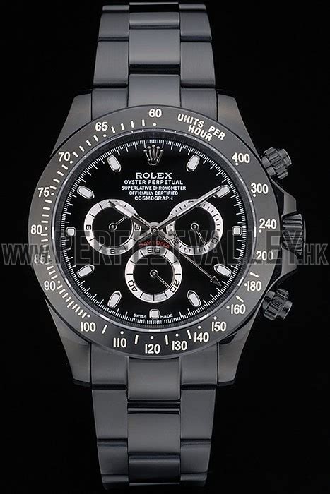 rolex daytona black ion plated tachymeter black stainless|rolex chronograph specs.